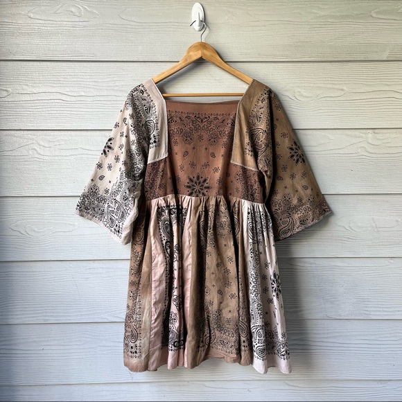 Handmade Bandana Dress SKU 7780 Muddy/Earthy - Picture 3 of 16